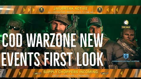 Cod Warzone Season 4 New Events First Look Youtube