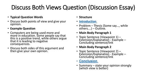 Types Of Questions And Structure Opinion Questions Agree Or Disagree