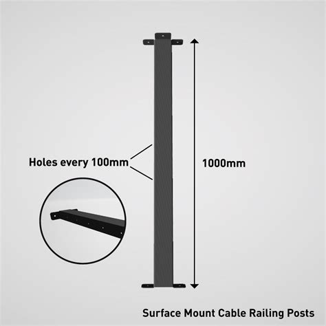 Surface Mount Cable Railing Posts Easy Cable Deck Railing