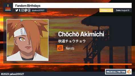 Happy Birthday Ch Ch Akimichi And F Naruto Amino