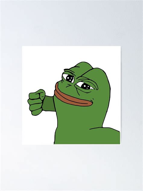 Pepe The Frog Punch Meme Poster For Sale By Alex 62 Redbubble