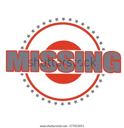Missing Stamp On Whit Vector Illustration Stock Vector Royalty Free