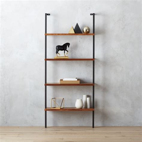 Shinola small natural leather tray ($90). Shop helix acacia wall-mounted bookcase. All the right ...