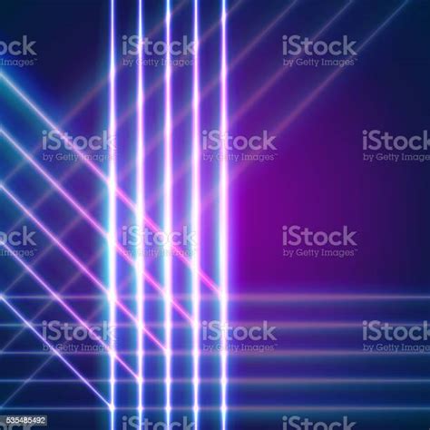 Bright Neon Lines Background Stock Illustration Download Image Now