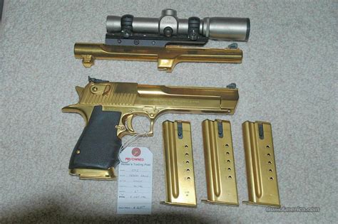 Desert Eagle 44 Magnum Gold Plated For Sale