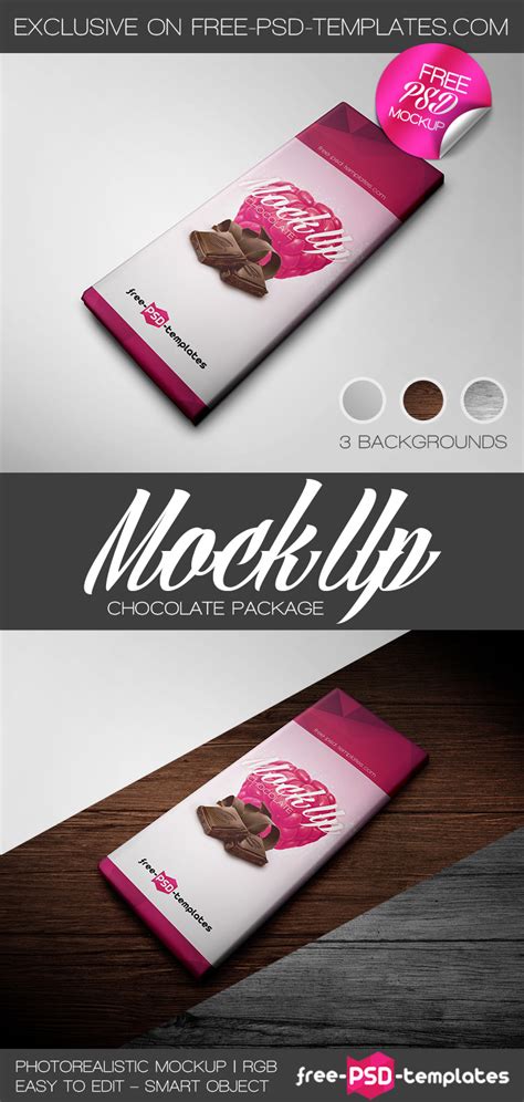 Download Free Chocolate Package Mock-up in PSD | Free PSD Templates
