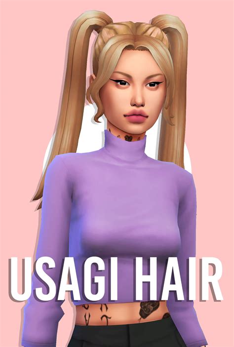 Sims 4 Usagi Hair Micat Game