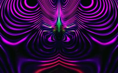 Purple Wavy Fractal Winding Abstraction Trippy 4k Hd Trippy Wallpapers