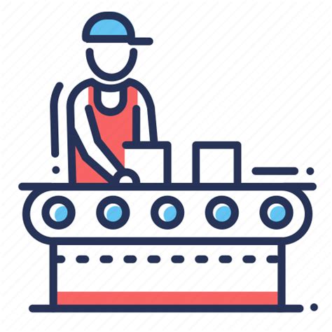Assembly Line Factory Hard Work Worker Icon Download On Iconfinder