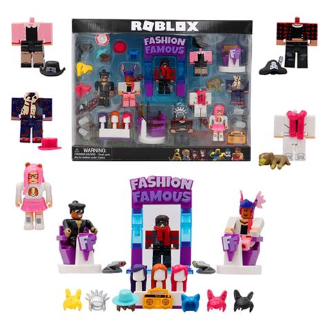 8pcs Set Roblox Virtual World Building Blocks Doll Fashion Famous