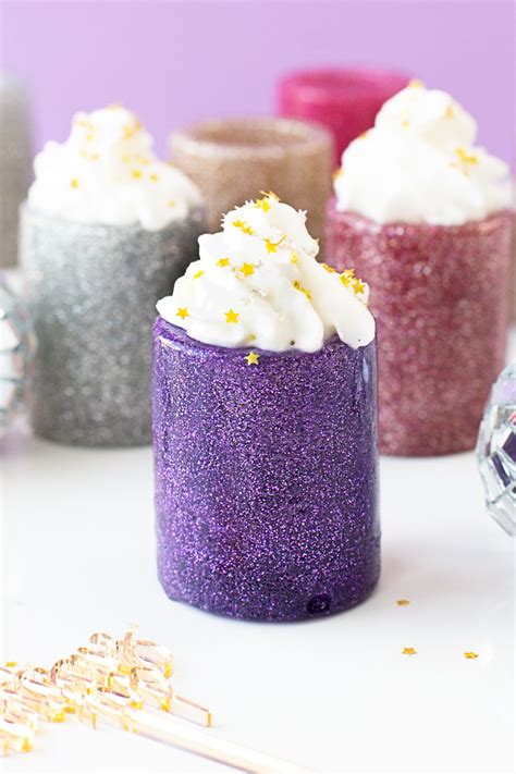 Pure chocolate mousse is probably one of the most satisfying desserts we can think of. DIY Glitter Shot Glasses | Recipe | Shot glass desserts ...