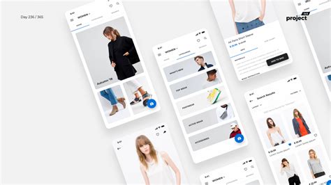 * customize your design by adding details from the library. Day 236 - Minimal Fashion Store App - Free UI Kit - Project365