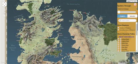 Map versions in total 84 map versions for fire & ice. An Interactive Map of the Lands From the 'Game of Thrones ...