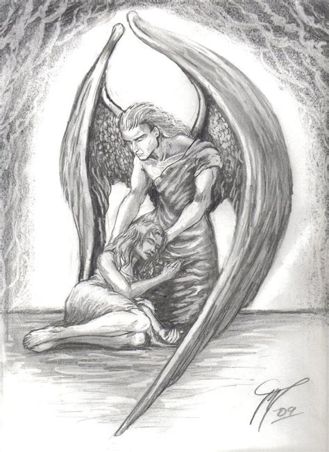 Guardian Angel Angel Drawing Angel Sketch Pictures To Draw
