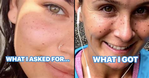 Woman Shares Tattoo Freckles Fail On Tiktok As Warning To Others