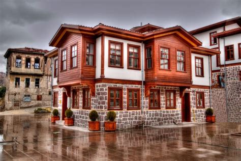 Old Ankara Houses Bina Cephesi Türk Mimarisi Mimari