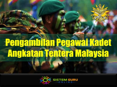 Pengambilan & kerjaya tentera darat. Pengambilan Pegawai Kadet Angkatan Tentera Malaysia