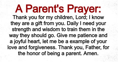 Beautiful Parents Prayer
