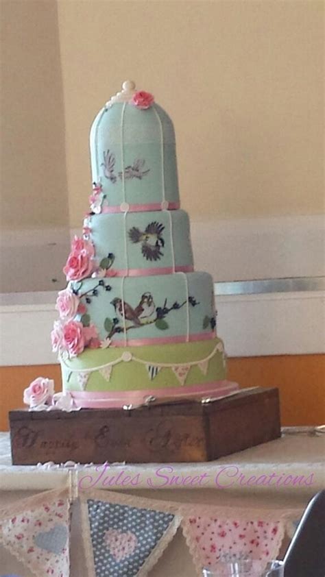 Birdcage Wedding Cake Decorated Cake By Jules Sweet Cakesdecor