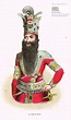 Lo Schak di Persia. Mohammed Schah von Persien. Halbfigur in vollem ...