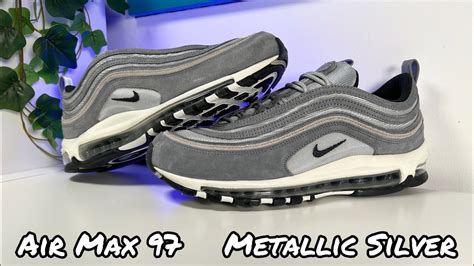 Nike Air Max 97 Metallic Silver Reviewand On Foot Youtube