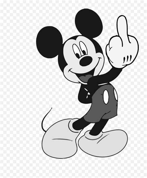 Mickey Mouse Middle Finger Clipart Mickey Mouse Giving The Middle