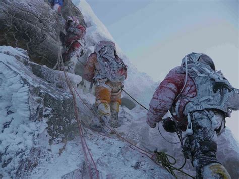 The Hillary Step Ice Climbing Mountain Climbing Everest Mountain