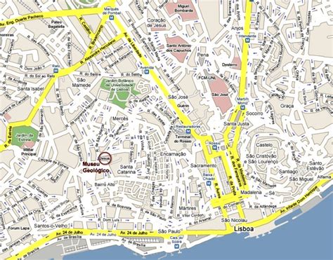 Lissabon Map Lisbon Map The Trams In Lisbon Are Not Only One Of