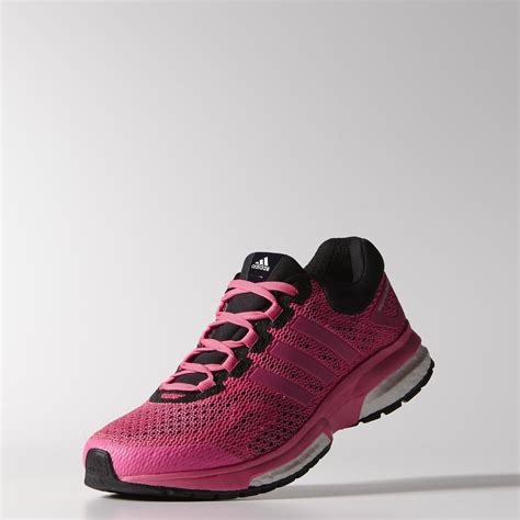 Adidas Womens Response Boost Techfit Running Shoes Solar Pink
