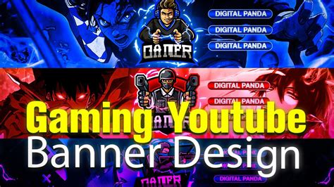 How To Make The Best Gaming Youtube Banner Gaming Youtube Banner