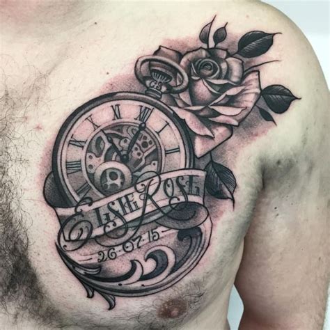 105 Unique Clock Tattoo Designs For Men Page 14 Of 108 Mentags