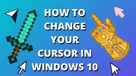 How To Change Your Mouse Cursor Windows 107 2021 Guide