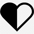 Free download | HD PNG heart half svg png icon free download half and ...