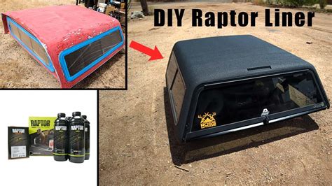 Diy Raptor Liner On A Truck Toppercamper Shell Super Easy Youtube