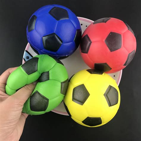5pcsset Colorful Simulation Football Model Slow Rising Cream Scented