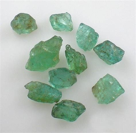 Teal Green Apatite Raw Crystal Gemstones