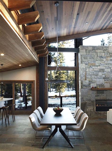 This Space Seems To Be The Right Size Mountain Home Interiors Modern