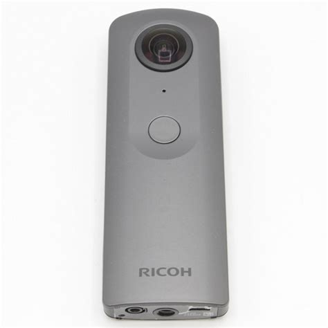 ボーナスストア5％【美品】リコー Theta V 910725 メタリックグレー 360度 全天球カメラ シータ Ricoh 本体