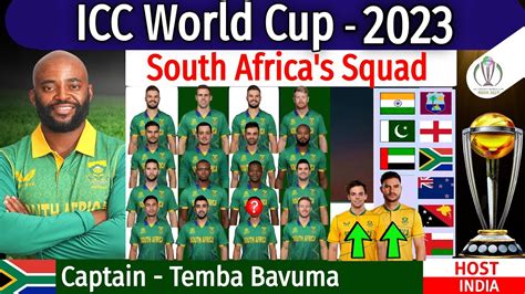 Icc World Cup 2023 South Africa Team Squad South Africa Team Squad