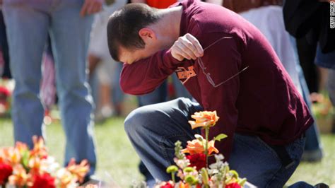 A Student Breaks Down In Tears After The Moment Of Silence For The