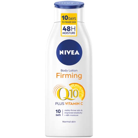 nivea q10 plus normal skin firming body lotion 400ml body lotion moisturiser and scrub