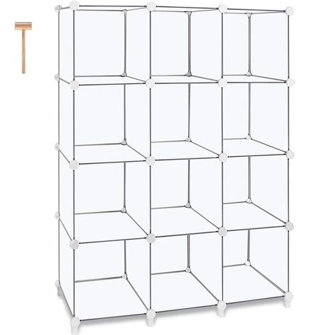 Tomcare Cube Storage 12 Cube Book Shelf Storage Shelves Closet Organizer Shelf Cubes Organizer