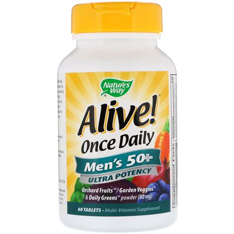 Natures Way Alive Once Daily Mens 50 Multi Vitamin 60 Tablets