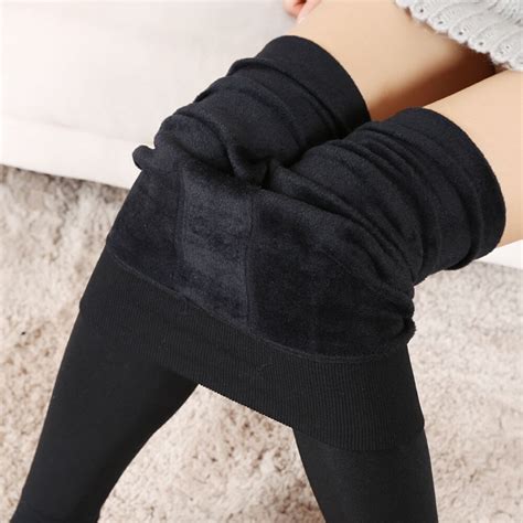 Hot Sale Women Winter Thick Warm Fleece Lined Thermal Stretchy Gym