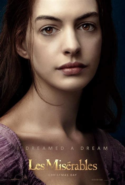 Fontaine Anne Hathaway Les Miserables Characters Les Miserables