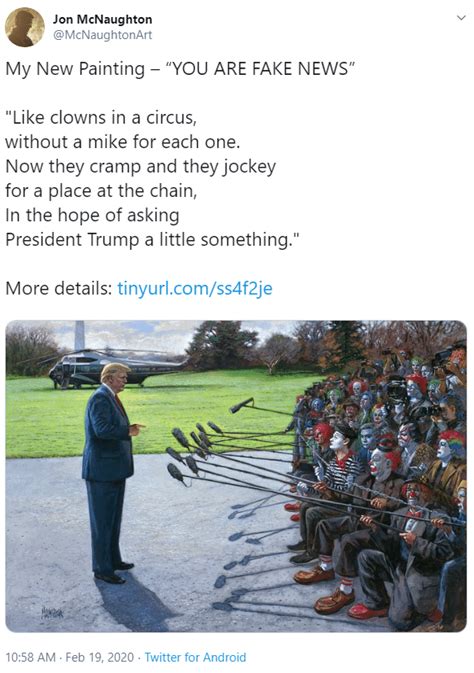 Trump Artist Releases New Painting Shows Donald Lecturing Clowns In