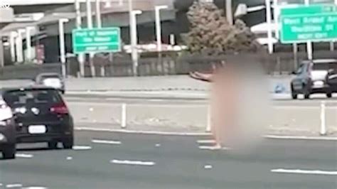 Caught On Cam Naked Woman Opens Fire In Traffic