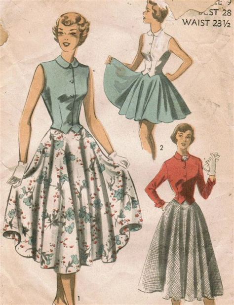 1950s Advance 5496 Vintage Sewing Pattern By Midvalecottage Vintage