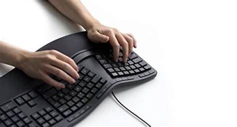 Microsoft Ergonomic Keyboard Black Wired Comfortable Ergonomic