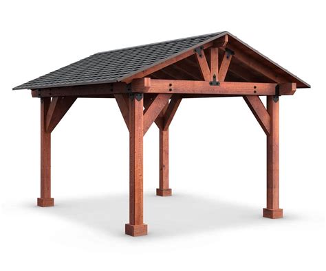 Wood Pavilions Handcrafted Solid Cedar Wood Big Timber Structures